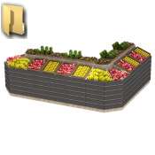 Угловые развалы для продажи фруктов и овощей серии FRUIT-COURT