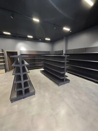 Портфолио раздела ' Стеллажи усиленные металлические пристенные серии "ГРАФФ"  с лицевой стойкой', фото №1