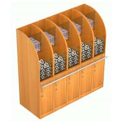 Пристенные торговые модули для сыпучих товаров серии NUT