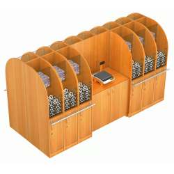 Островные торговые модули для сыпучих товаров серии NUT