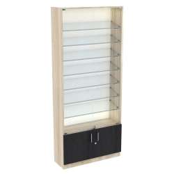 Торговые витрины с 7-ю наклонными полками серии SLANT-7