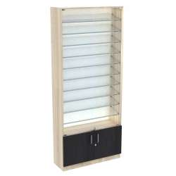 Торговые витрины с 10-ю наклонными полками серии SLANT-10