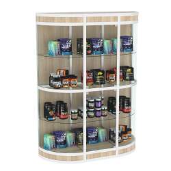 Витрины из профиля с секторами