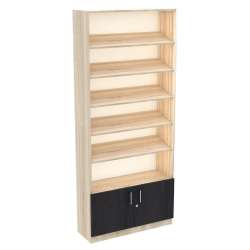 Стеллажи TILT с наклонными регулируемыми полками из ДСП