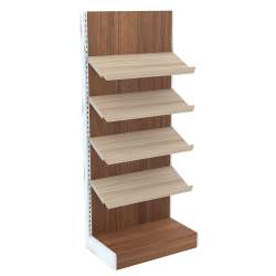 Торговые стеллажи с наклонными полками серии ФЕНИКС