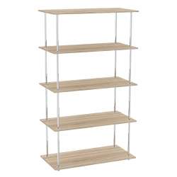 Торговые островные хромированные стеллажи ПРЯМОУГОЛЬНИК