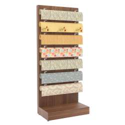 Торговые пристенные стеллажи для обоев серии БРАВО