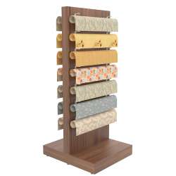 Торговые островные стеллажи для обоев серии БРАВО