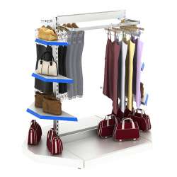 Островная система METAL-ЛОДОЧКА для одежды без задней стенки