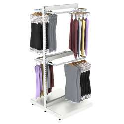 Высокая островная система METAL-2400 без задней стенки для одежды