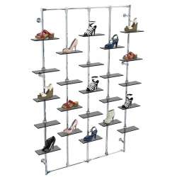 Настенная система с полками для торговли обувью ФЕРЗЬ