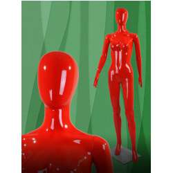 Манекены женские красные глянцевые Гранат