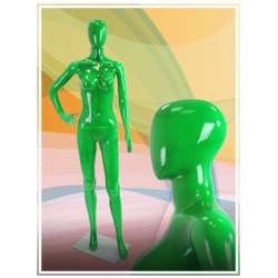 Манекены женские зеленые глянцевые Изумруд