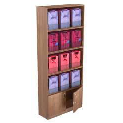 Стеллажи со стеклянными разделителями для продажи рубашек