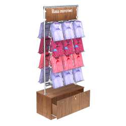 Островные двусторонние стенды для продажи рубашек без задней стенки