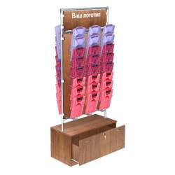 Островные двусторонние стенды для продажи рубашек с ДСП