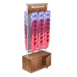 Островные двусторонние стенды для продажи рубашек с зеркалом