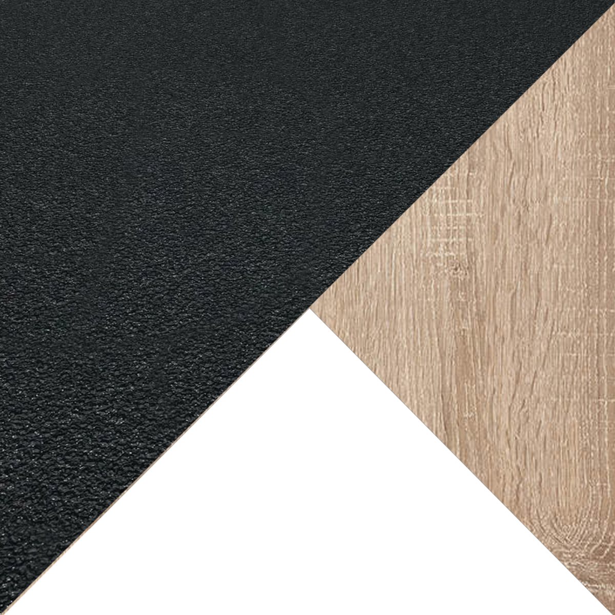 Дуб сонома + Черный + Белый