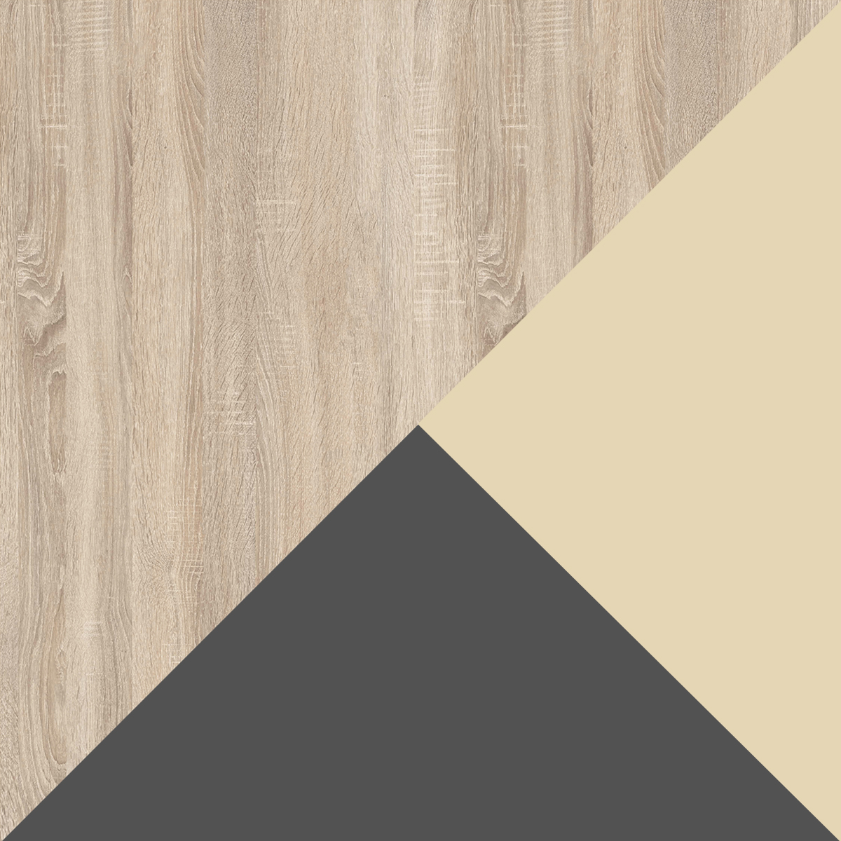 Дуб сонома + Темно-серый+Крем Вайс