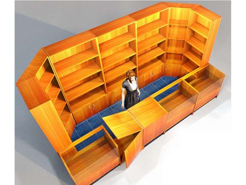 Торговый остров для торговли бытовой химией. Г. Москва, Рузская ул., д. 96, к. 3