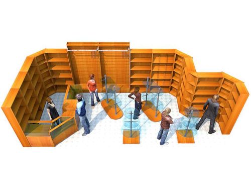 Проект магазина одежды с островными системами. Г. Москва, ул. Маршала Бирюзова, д. 32, ТЦ 5 Авеню