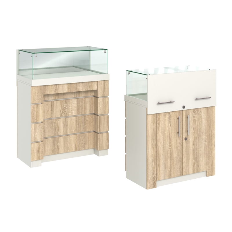 Торговые прилавки с утопленным фасадом