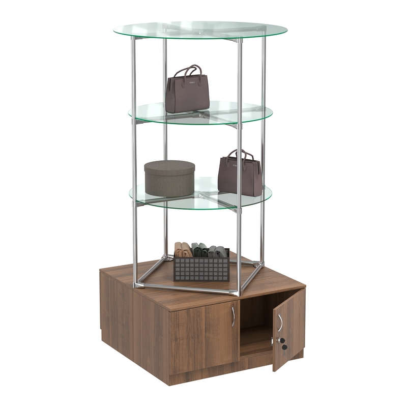 Торговые стенды СФЕРА с полками и тумбами