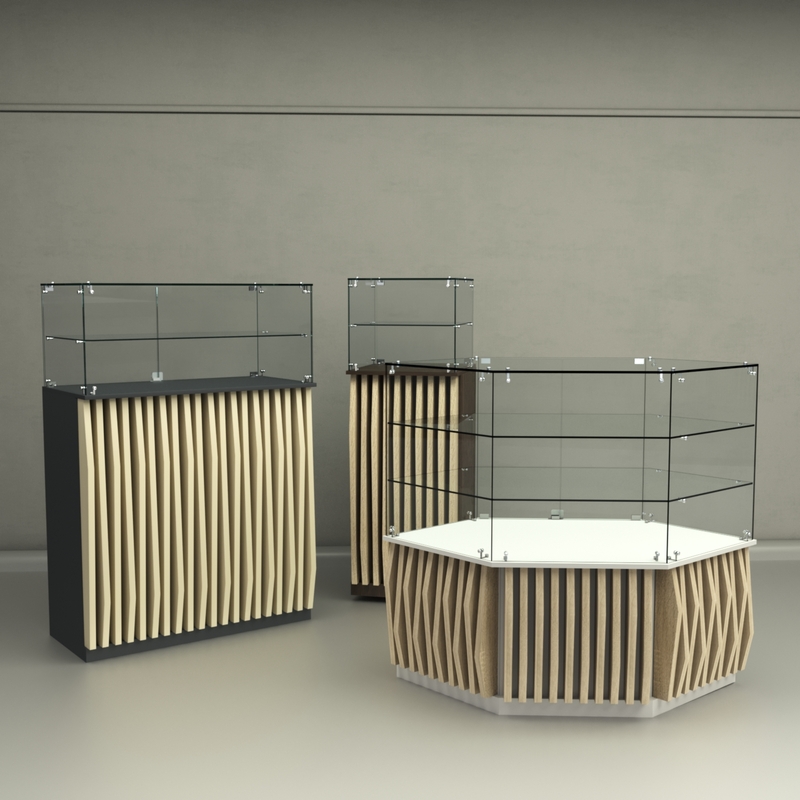 Прилавки с планками серии ОРНАМЕНТ