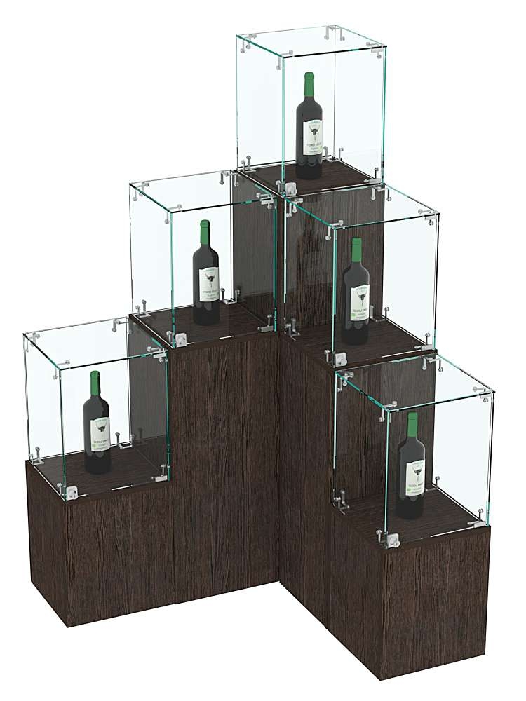 Стеклянные стенды-прилавки