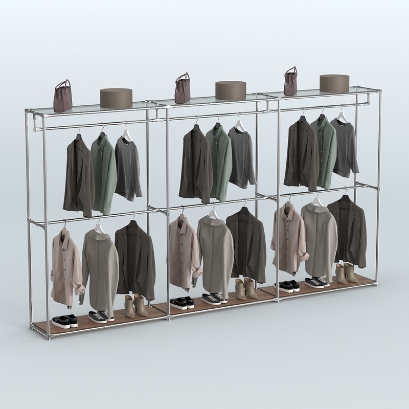 Настенные и пристенные системы для секонд-хенда