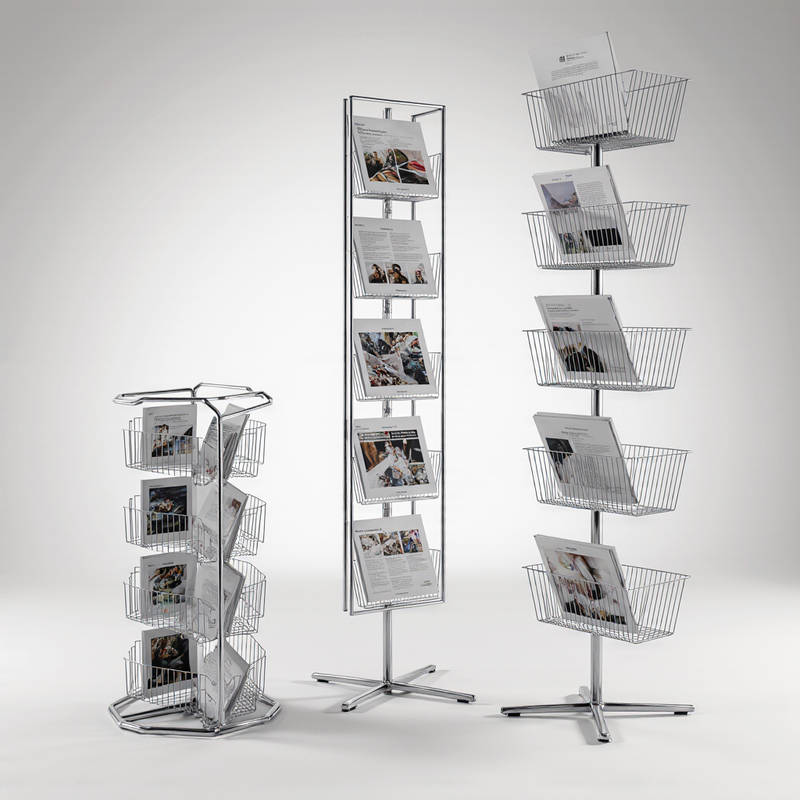 Буклетницы и стойки для печатной продукции