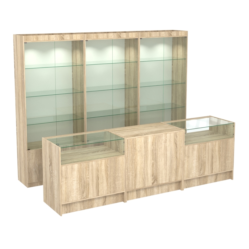 Комплекты недорогих витрин и прилавков