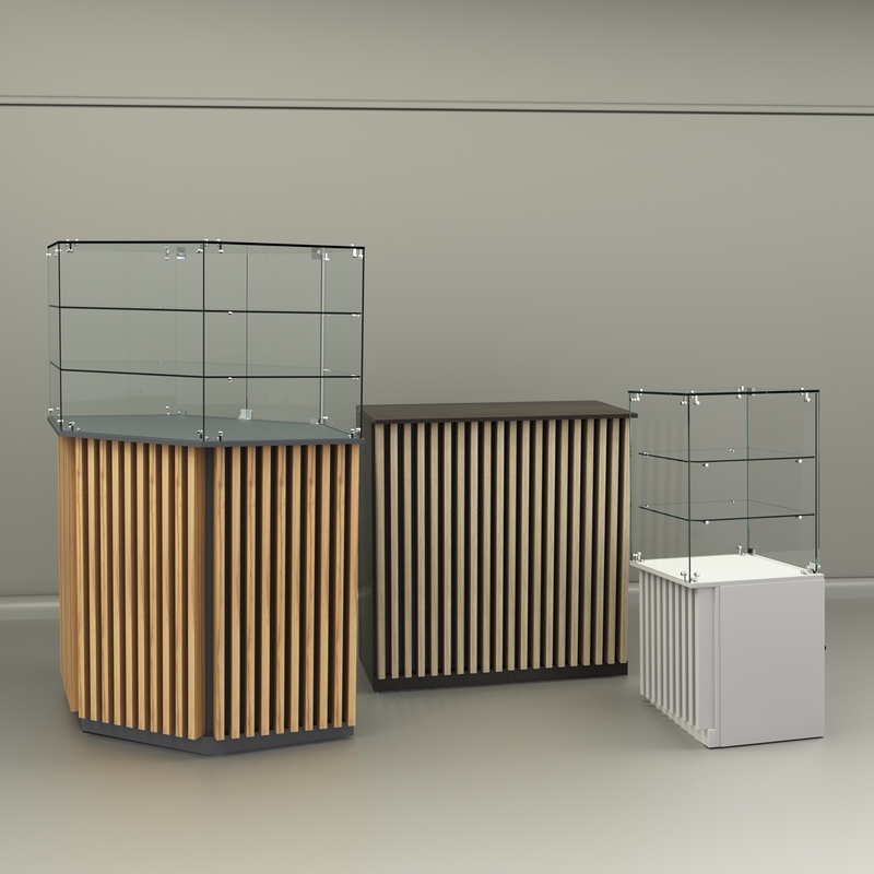 Прилавки с планками серии ВЕРТИКАЛЬ