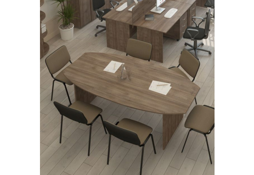 Стол для переговоров Прайм, цвет шамони темный