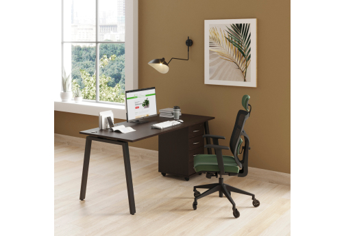 Стол рабочий Апрель Альфа Венге, цвет венге