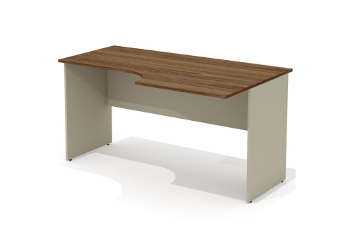 Стол эргономичный правый Гардения Офис, цвет ред фокс