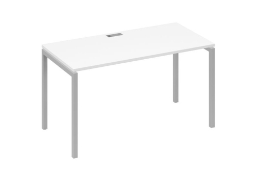 Стол письменный Мира Лофт, цвет белый премиум + серый
