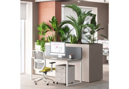 Стол письменный Мира Одри, цвет мокко премиум + белый