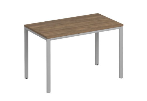 Стол письменный на металлокаркасе Прайм Металл 25, цвет шамони темный + серый