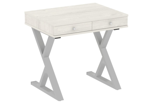 Стол письменный, цвет дуб наварра + серый