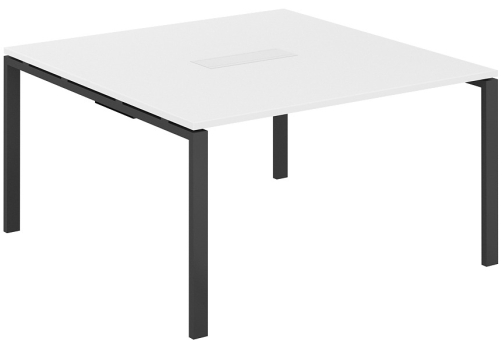 Стол переговорный Индиго Сет, цвет белый + антрацит