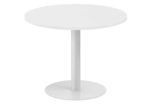 Стол переговорный круглый Индиго Вуд, цвет белый