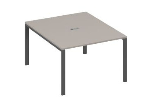 Стол для переговоров прямоугольный Мира Нумо, цвет мокко премиум + антрацит