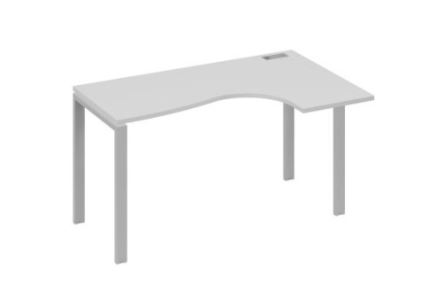 Стол эргономичный правый Мира Нумо, цвет серый + серый