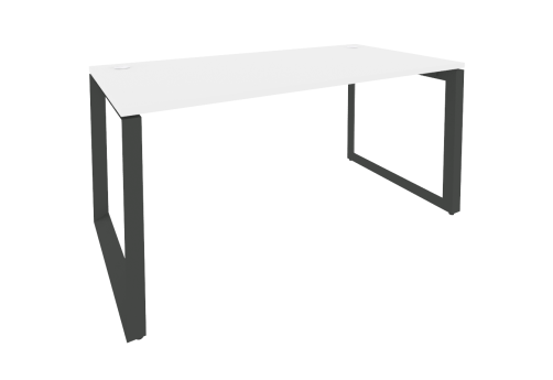 Стол рабочий, цвет белый + черный