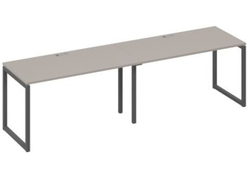 Рабочая станция (2х140) Мира Одри, цвет мокко премиум + антрацит