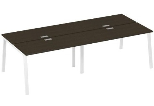 Рабочая станция 4х140 Мира Трио, цвет венге + белый