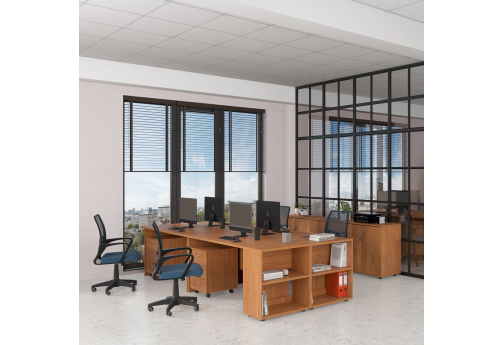 Рабочая станция на 4 человека Тарли, цвет ольха