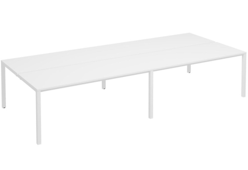 Рабочая станция (4х180) Прайм Металл 50, цвет белый + белый