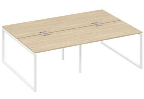 Рабочая станция (4х120) Мира Одри, цвет дуб скандинавский + белый